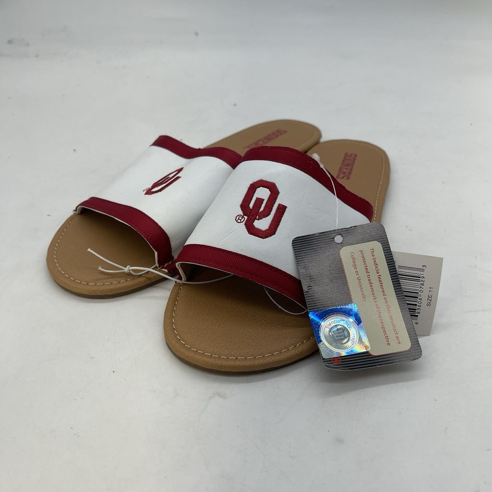 University of Oklahoma Sooners Slides Womens 12 Mens 11 Sandals Sports